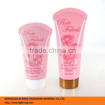 Pink Plastic Screen Printing Whitening Cream Tube