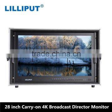 Lilliput 4K Broadcast Director Monitor 28 inch CCTV HDMI Monitor With 3G-SDI Input