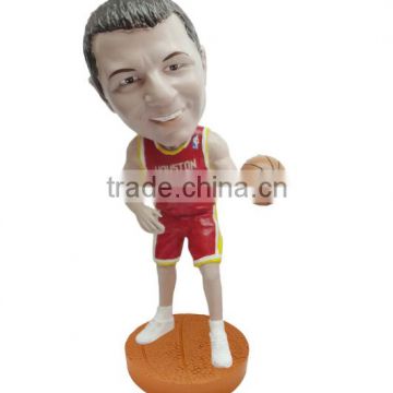 souvenirs for fans plastic sportsman bobblehead toy/Custom unique model Bobblehead Toy/OEM Make Lifelike PVC Bobblehead Toys