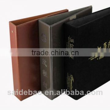 2016 high quality leather bag a5 leather portfolio a4 leather folder leather file folder