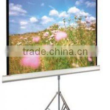 BW Audiovisual matte white tripod screen for education system