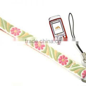 Cell phone charms strap mobile woven webbing decorative