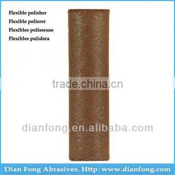 A104M Cylindrical Shaped Brown Flex Rubber Polishers Polishing Tools