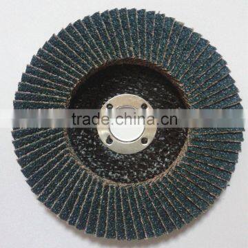 Fiber glass substrate aluminum oxide grain flap disc