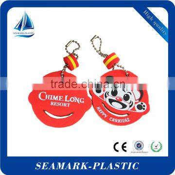 2016 custom shape eva floating keychain eva foam keychain