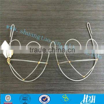 Hear-shaped exy fashionable young girl metal bra model, metal bra