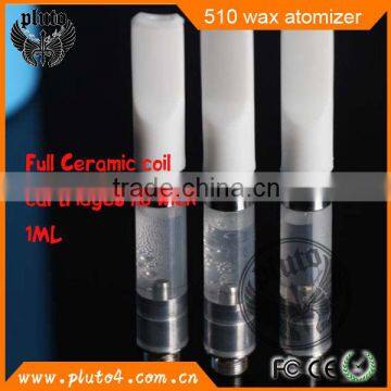 pluto cbd oil vaporizer cartridge with ceramic coil, no leakage no burning taste