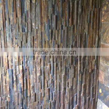 Chinese rusty slate stone wall cladding