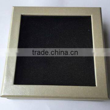 Silver cardbord gift paper box for wholesale