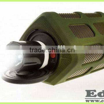 2015 Popular small round mini speaker bluetooth 7000MAH power band speaker for camping From BSCI manufacturer