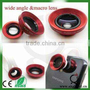 0.67x wide angle lens&macro lens universal for all phones clip lens