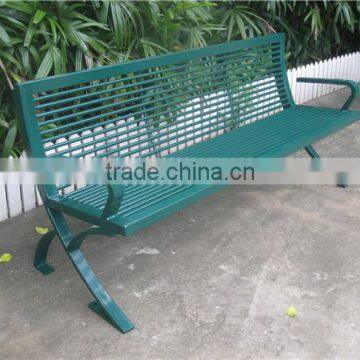 Outdoor bench for park metal park steel bench