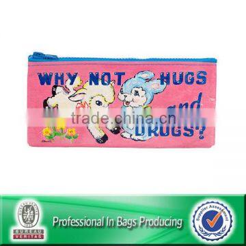 Lead Free Non Woven Zipper Custom Coin Pouch