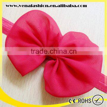 Mix Colors Chiffon Bowknot Top Baby Headband Wholesale Supplier's Choice photo-5