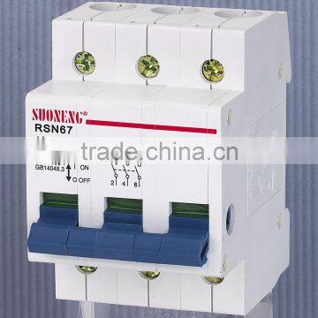 low voltage isolator switch mini circuit breaker