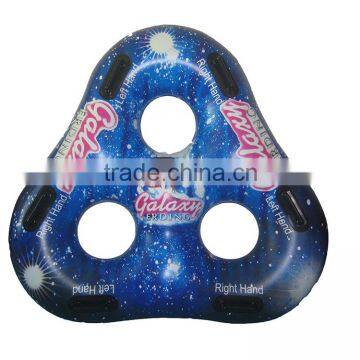 3 person hot sale inflatable snow tube, heavy duty inflatable ski tube