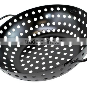 round porcelain enamel wok topper