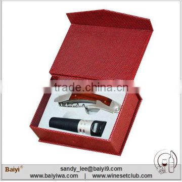 Wine Opener Gift Set With Vacuum Wine Stopper