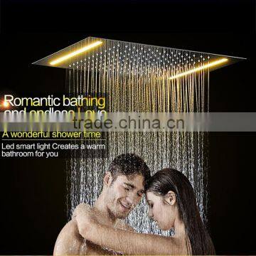 Rain Spa Shower Set 360*500mm Led Light Rain Shower Head Embed Ceiling Color Change Body Spray Bathroom Shower Head Set photo-4