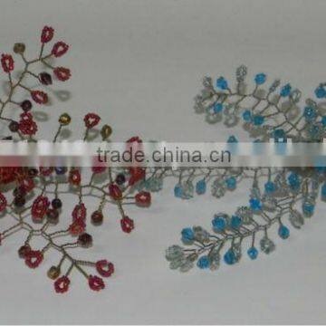 Leaf design Beaded Napkin rings