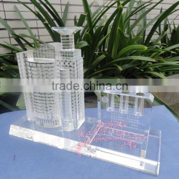 customized hot all glass office building model