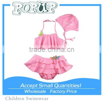 2015 New Lot Wholesale Baby Girls Swimming Suit Bow Bikini Sets For Kids