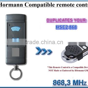 Hormann HSE2 868 universal remote control replacement transmitter, 868.3Mhz fixed code