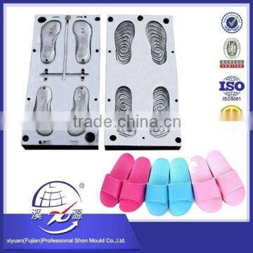 One Mould Two Pairs EVA Injection Slipper Mould