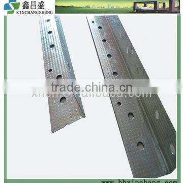 Galvanized profile for gypsum board perforated corner bead materials for wall