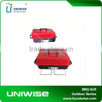 Carry Easily Suitcase Design BBQ Charcoal Grill