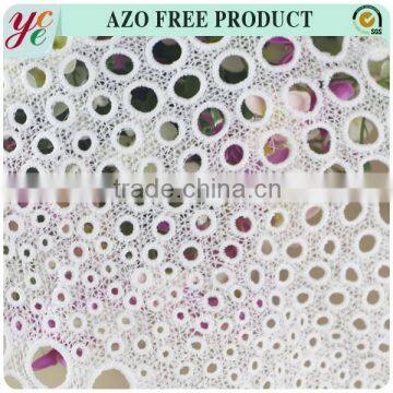 100% polyester embroidery fabric hole punch