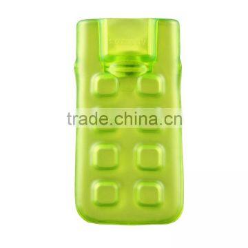 350ml safe baby PVC warm water bottle green anti-scald