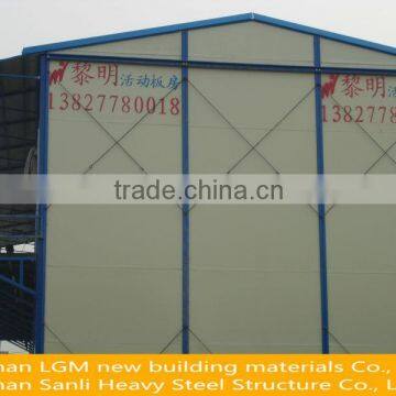 Sloping top prefabricated house