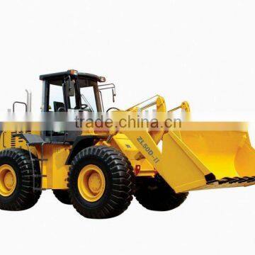 hot selling big 5T Wheel Loader Backhoe loader ZL50(3.5 m3) with bucket and forklift