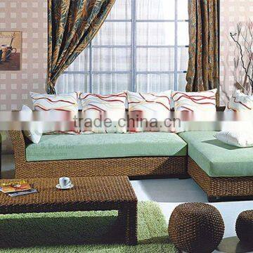 Water Hyacinth Living Sofa With Table