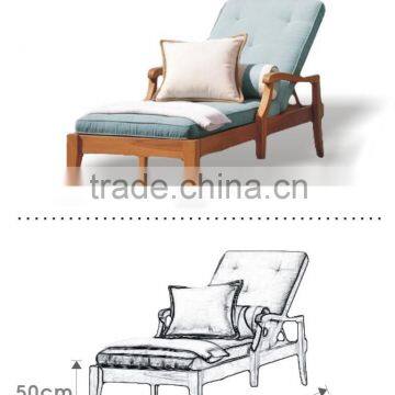 Solid Wood Lazy Chair/wooden Chair/modern Leisure Folding Chair photo-2