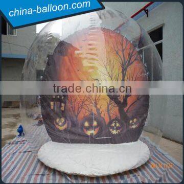 beautiful inflatable snow globe,giant inflatable show ball,Christmas inflatable snow ball for decoration