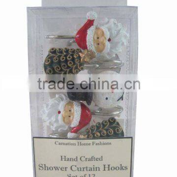 Shower Curtain,Christmas Time,Shower Curtain Hooks