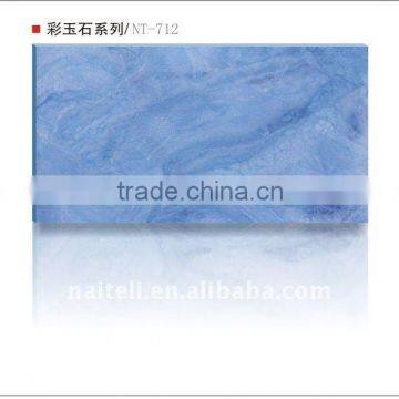 with High Pictures Decorative Blue Resin Types of Artificial Marble
