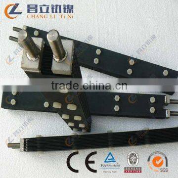 ru-ir titanium anode for chlor alkali production