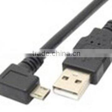 2.0 USB Male to Right Angled Micro-USB and 1 x USB Male to Left Angle Micro-USB Cables (6 Inches) In... photo-1
