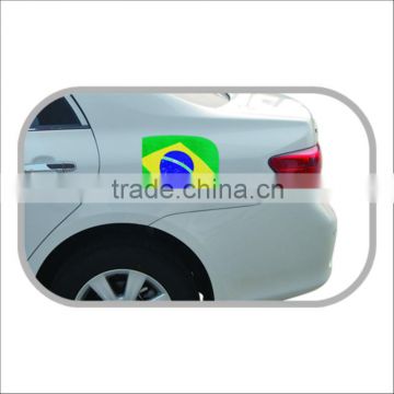 brazil car fuel tank cover flag for 2014 world cup