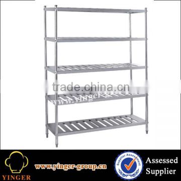 kitchen brushed stainless steel wire mobile shelving