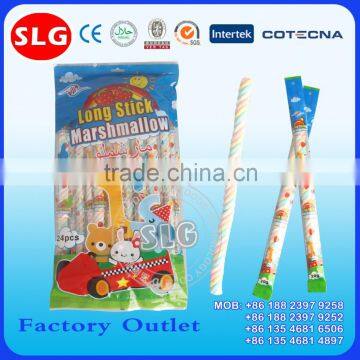 Fruit roasting sticks marshmallow confectionery and long marshmallow twist