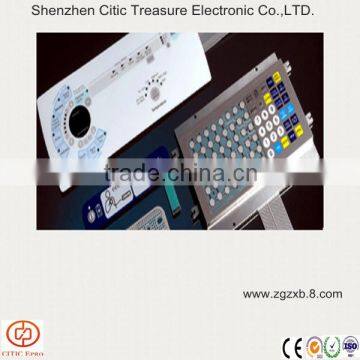 Adhesive thin film switch membrane keyboard push button