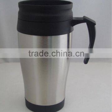 double wall plastic thermos coffee mug in 450ml volume