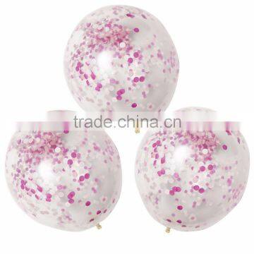 Transparent Latex Balloon With Foam /confetti photo-2