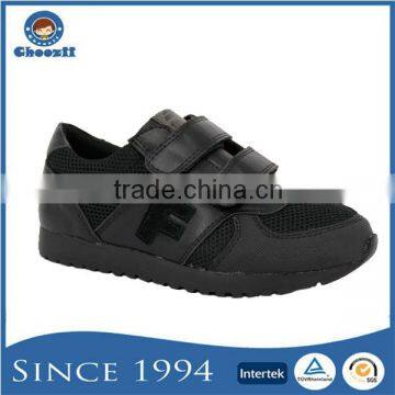 Wide Size Breathable Balance Black Kids Running Sport School Shoes