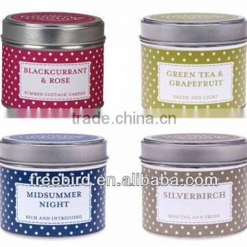 Scented Soy Wax Tin Candle