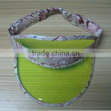 Kids Plastic PVC Sun Visor, plastic visor